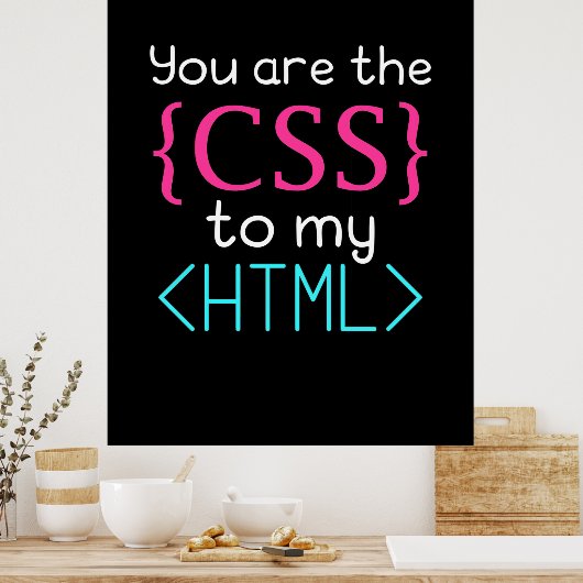 Programmer U bent de css naar mijn HTML Poster (Keuken)