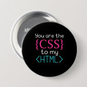 Programmer U bent de css naar mijn HTML Ronde Button 7,6 Cm (Voorkant /achterkant)