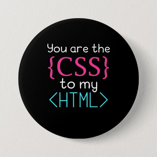 Programmer U bent de css naar mijn HTML Ronde Button 7,6 Cm (Voorkant)