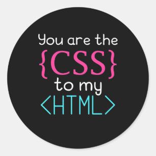 Programmer U bent de css naar mijn HTML Ronde Sticker