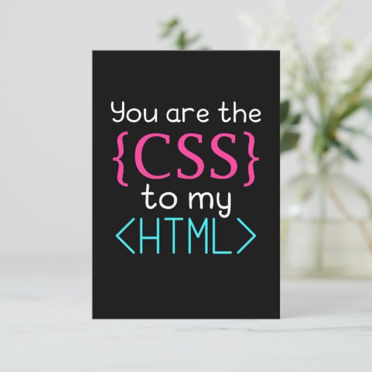 Programmer U bent de css naar mijn HTML RSVP Kaartje (Staand voorkant)