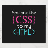 Programmer U bent de css naar mijn HTML Sparkling Wijnetiket (Enkel label)