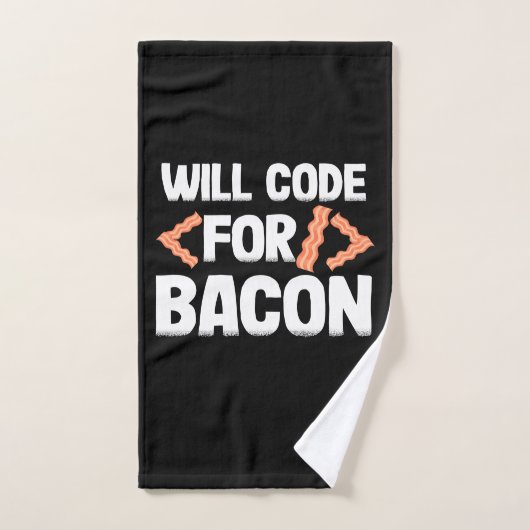 Programmer zal code voor Bacon Handdoek (Handdoek)