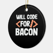 Programmer zal code voor Bacon Keramisch Ornament (Links)