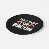 Programmer zal code voor Bacon Papieren Bordje (Gekanteld)