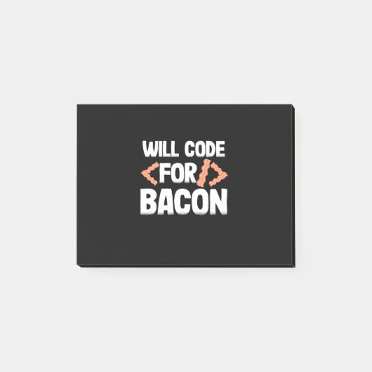 Programmer zal code voor Bacon Post-it® Notes (Voorkant)