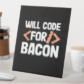 Programmer zal code voor Bacon Reclamebord Met Voetstuk (Insitu)
