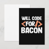 Programmer zal code voor Bacon RSVP Kaartje (Voorkant / Achterkant)