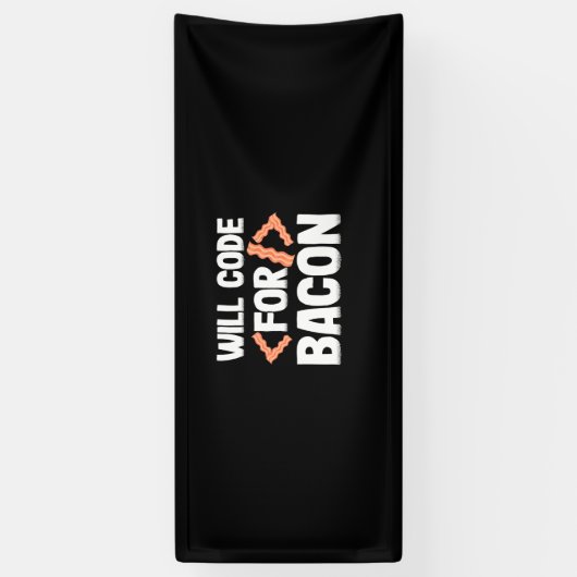 Programmer zal code voor Bacon Spandoek (Verticaal)