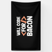 Programmer zal code voor Bacon Spandoek (Verticaal)