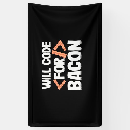 Programmer zal code voor Bacon Spandoek (Verticaal)