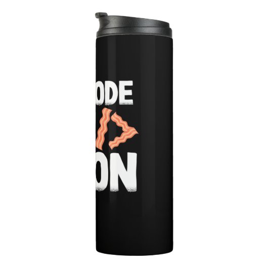 Programmer zal code voor Bacon Thermosbeker (Geroteerd rechts)