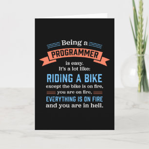 Programmer zijn - Funny Coding Gift Kaart