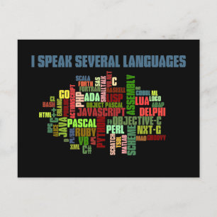 Programmeraars hebben meerdere programmeervaardigh briefkaart