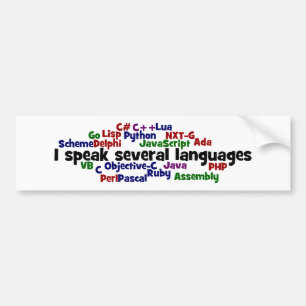 Programmeraars hebben meerdere programmeervaardigh bumpersticker