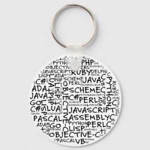 Programmeraars hebben meerdere programmeervaardigh sleutelhanger