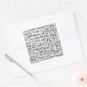 Programmeraars hebben meerdere programmeervaardigh vierkante sticker (Envelop)