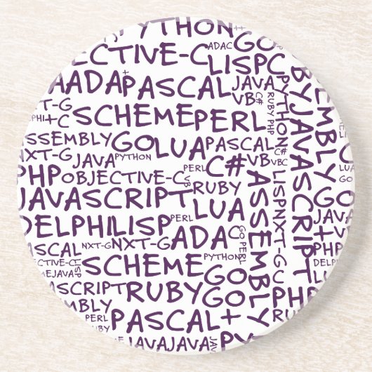 Programmeraars hebben meerdere programmeervaardigh zandsteen onderzetter (Voorkant)