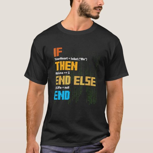 Programmeren Als Dan Syntaxis Programmeur Software T-shirt (Voorkant)