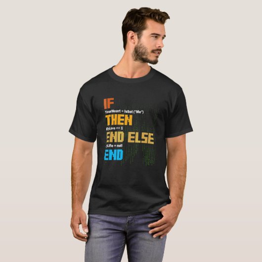 Programmeren Als Dan Syntaxis Programmeur Software T-shirt (Voorkant volledig)