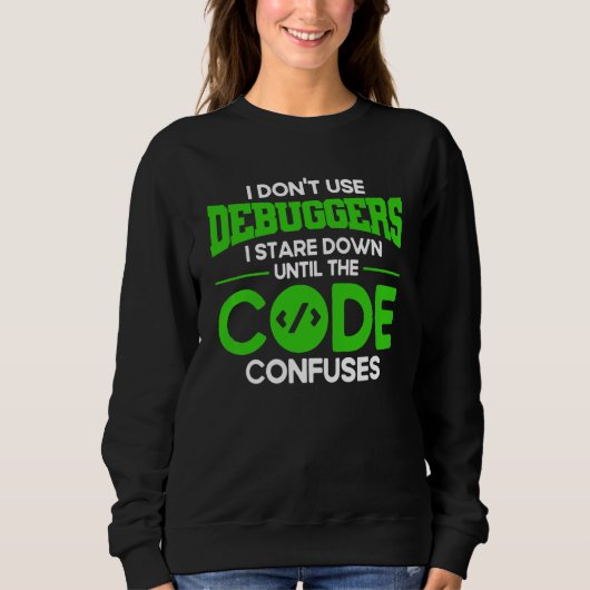 Programmeren Debuggers Syntaxis Programmeur Softwa Trui (Voorkant)