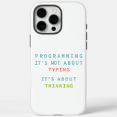 Programmeren Denk Logica Code Ontwikkelaar Citaat Case-Mate iPhone Case (Achterkant)