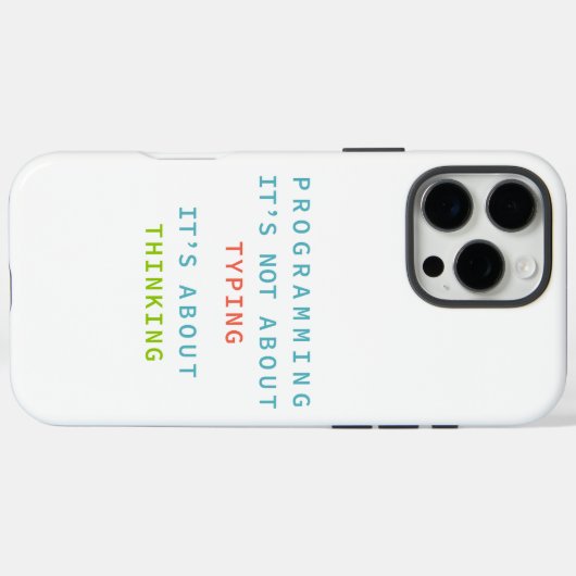 Programmeren Denk Logica Code Ontwikkelaar Citaat Case-Mate iPhone Case (Achterkant (horizontaal))