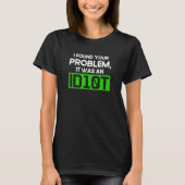 Programmeren Id10t Syntax Programmeur Software Ont T-shirt (Voorkant)