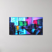 Programmeren van computers canvas afdruk (Voorkant)