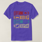 Programmering Computer Science Programmer Eat Code T-shirt (Design voorkant)
