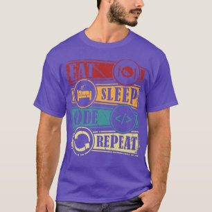 Programmering Computer Science Programmer Eat Code T-shirt