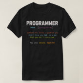 Programmering Grappige Computer Geek Gift Definiti T-shirt (Design voorkant)