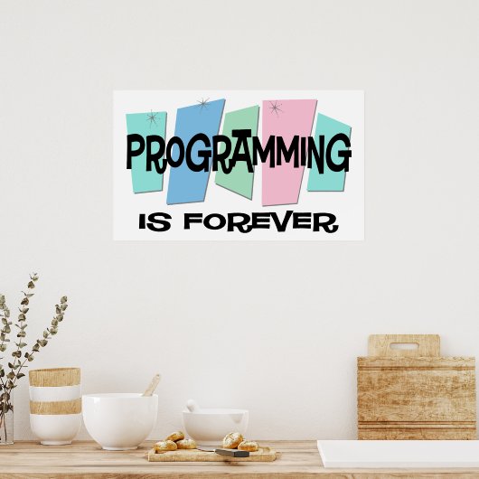 Programmering is altijd poster (Keuken)