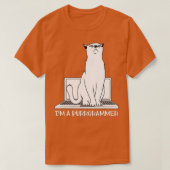 Programmering ontwikkelaarcodering Kat Programmer T-shirt (Design voorkant)