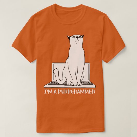 Programmering ontwikkelaarcodering Kat Programmer T-shirt (Design voorkant)