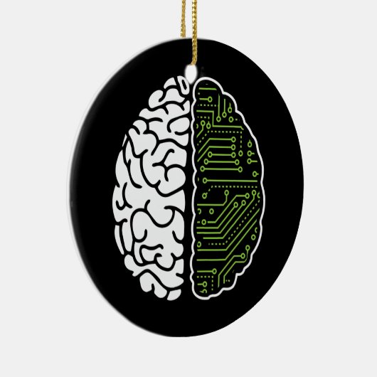 Programmering van Brain Chip Software Engineer Ai Keramisch Ornament (Rechts)