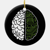 Programmering van Brain Chip Software Engineer Ai Keramisch Ornament (Achterkant)
