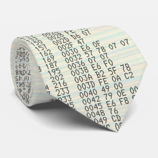 Programmering van computerwetenschapsbroncode stropdas (Opgerold)