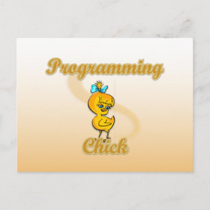 Programmerings Chick Briefkaart
