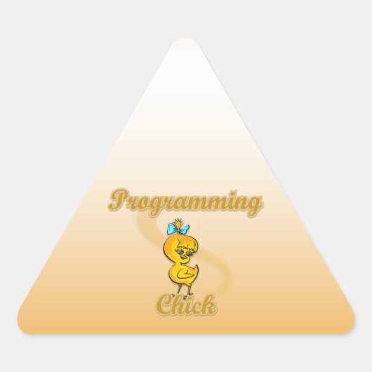 Programmerings Chick Sticker (Voorkant)