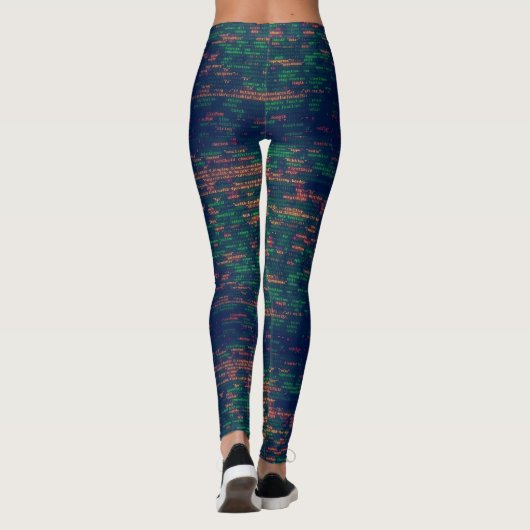 Programmeringscode voor ontwikkelaars leggings (Achterkant)