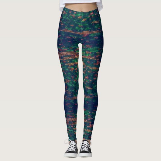 Programmeringscode voor ontwikkelaars leggings (Voorkant)
