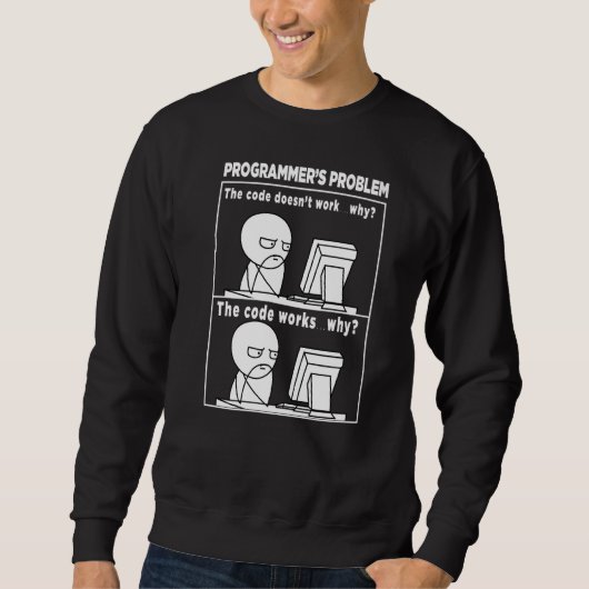 Programmeringscode werkt waarom thema trui (Voorkant)