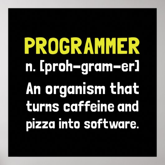 Programmeringsdefinitie Poster (Voorkant)