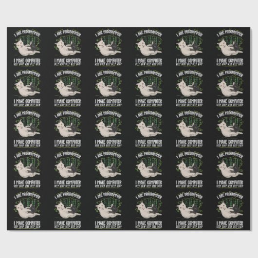 Programmeringsinformatica humor cadeaupapier (Vlak)