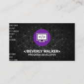 Programmeringspictogram Visitekaartje (Voorkant)