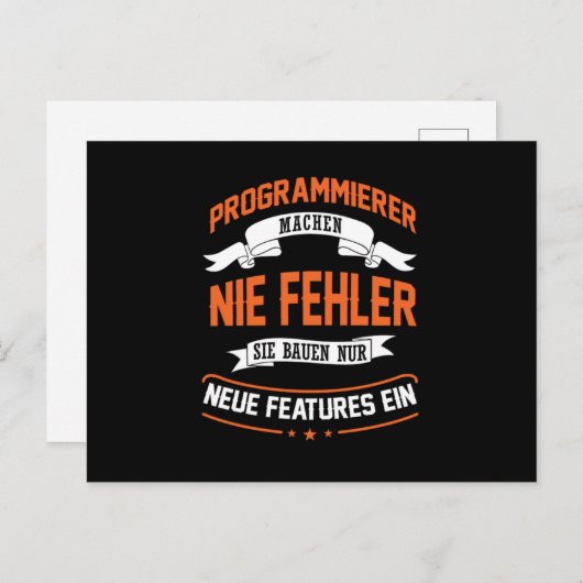 Programmeringsprogramma Programmeerprogrammeur Cad Briefkaart (Voorkant / Achterkant)