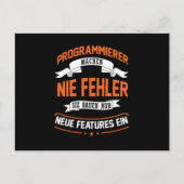 Programmeringsprogramma Programmeerprogrammeur Cad Briefkaart (Voorkant)