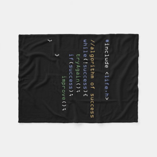 Programmers Computer Science Meme Coding Humor Fleece Deken (Voorkant (Horizontaal))