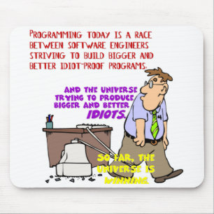 Programmers versus het universum (1) muismat